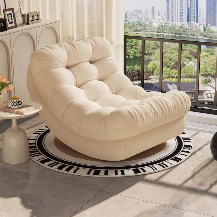 2025新款月亮摇摇椅躺椅成人可睡觉阳台懒人沙发客厅家用休闲单人