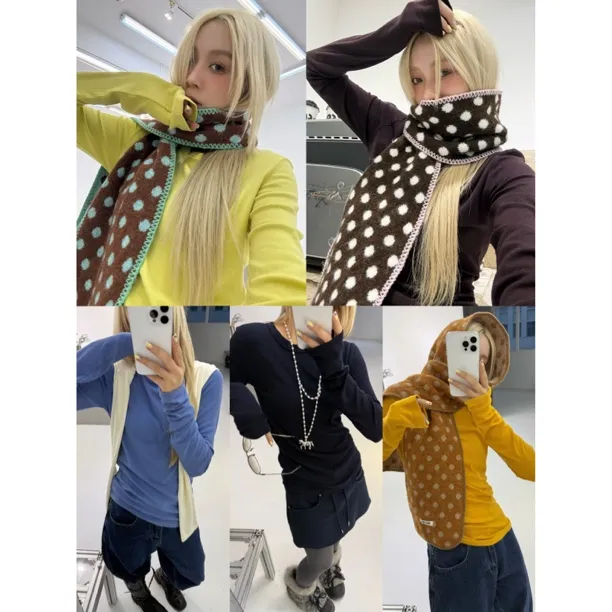 HELLOTANGO《舒适回响》秋冬简约舒适百搭显瘦圆领打底长袖55765#