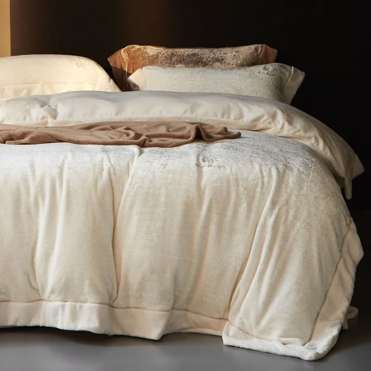 雯妈-秋冬必备！【艾莉亚】软乎乎！糯唧唧！流光织影加厚云锦绒四件套