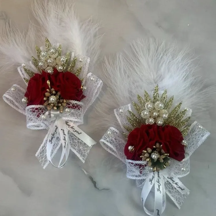 胸花新郎新娘婚礼婚庆高档父亲母亲仿真结婚伴郎伴娘一对2个新款