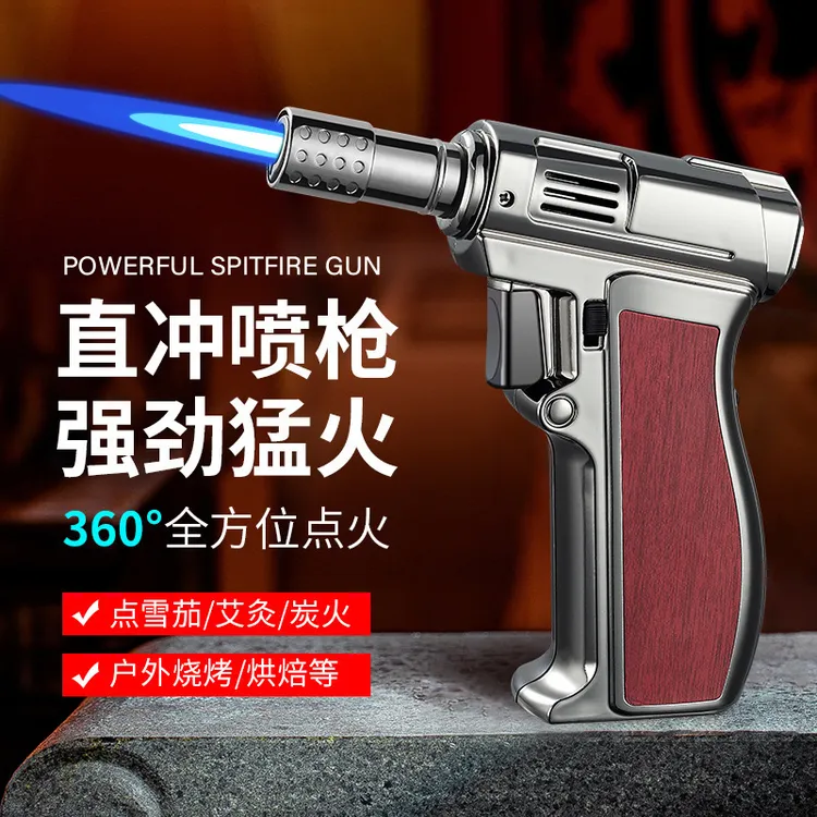 PN手握式充气直冲焊枪可定锁火360倒置点火多用途高温点火枪烧烤