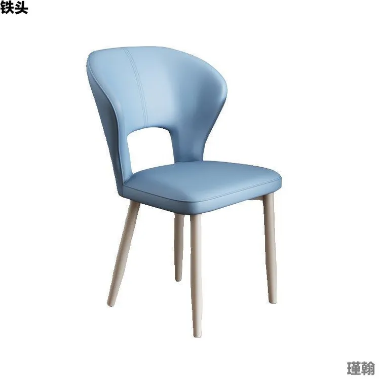 简约餐椅北欧奶油风餐桌椅家用软椅子靠背椅客厅