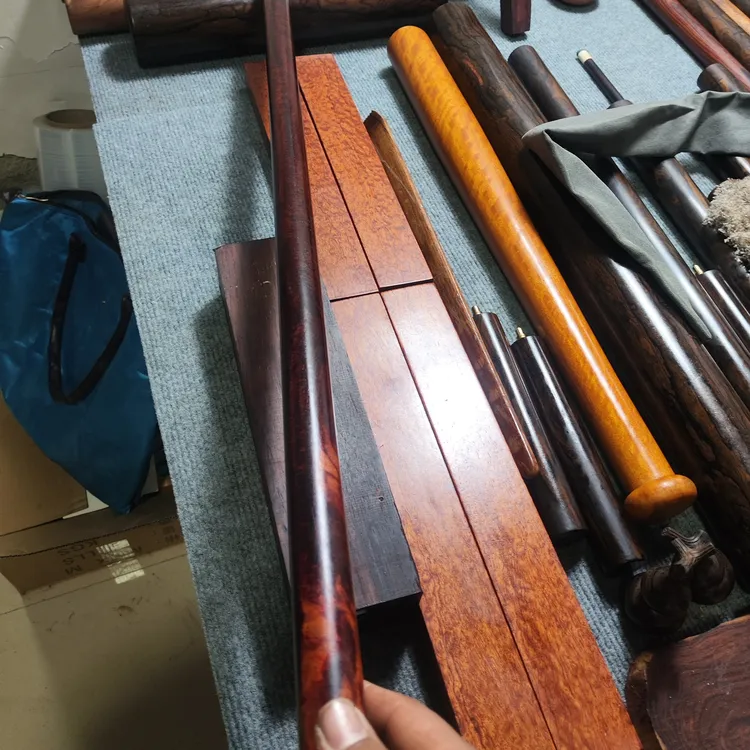 纯手工制作墨西哥黑市木加长把 野豹同款 接牙 #手把件 