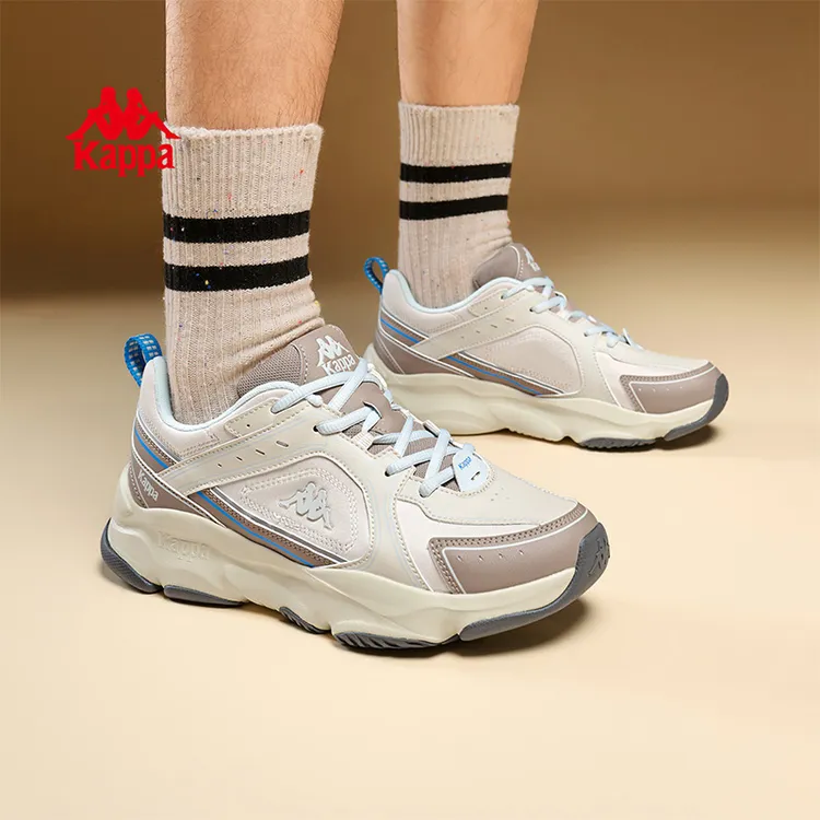 Kappa卡帕男鞋软底增高防滑老爹鞋情侣时尚百搭休闲鞋K0FY5MC01CJ