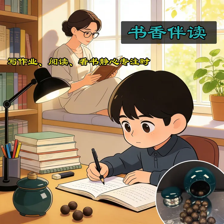 节日礼物冬日温暖香薰香丸烛火熏香学习看书失眠减压香调节情绪