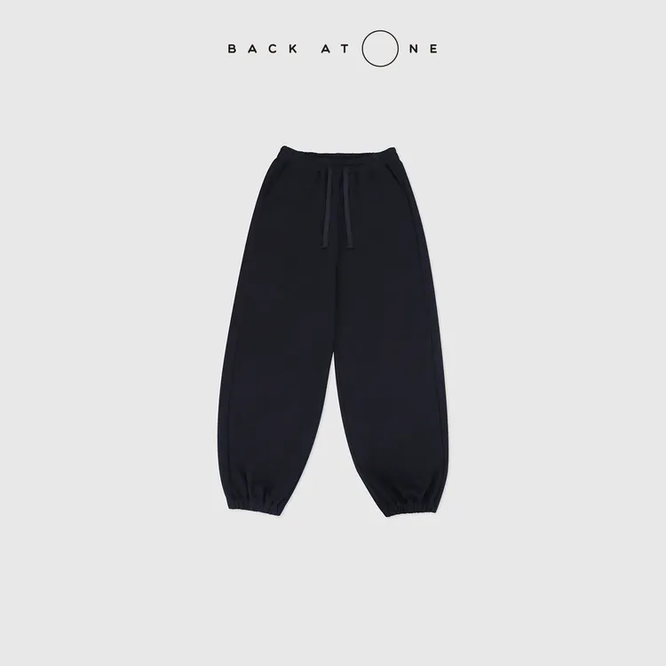 BACKATONE“精致生活家”束脚四面弹秋冬藏青色卫裤 BFF-2BI191N-K