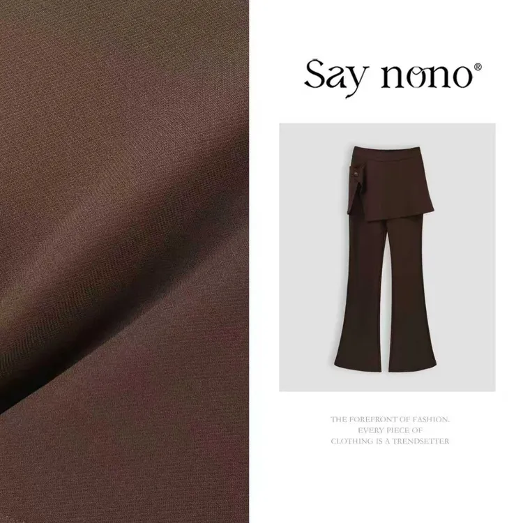 懒猫nono│Saynono 时尚气质高腰休闲屁帘设计微喇休闲裤 GR0331SY