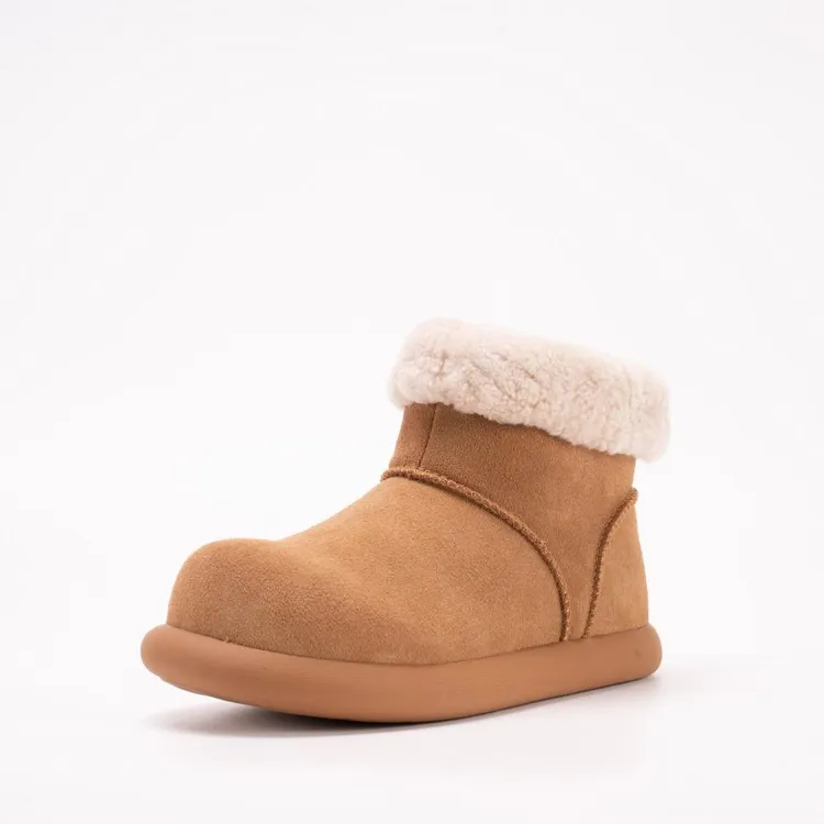 【小余专属】河南桑坡大土豆牛皮羊毛一体加厚保暖雪地靴