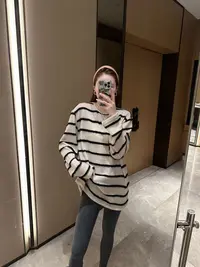 1 YYL 黑米条纹毛衣 2025秋款上新autumn DA9237