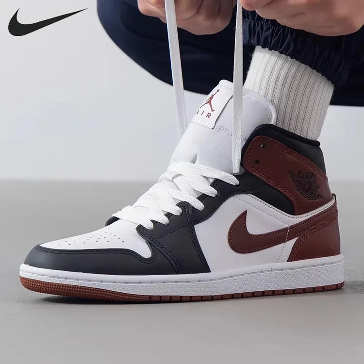 NIKE/耐克板鞋男鞋秋季新款耐磨耐穿AJ1运动休闲鞋篮球鞋【流光风】