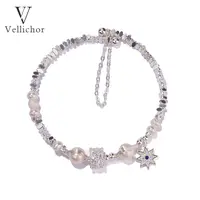 铜合金手镯 小蛮腰碎银几两腰缠万贯拉丝手镯女文艺星星灵动手串