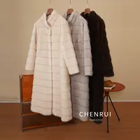 CHENRUI 歆姐2025新款“半熟芝士”中长款大衣外套2108