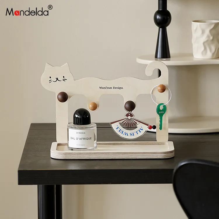 Mandelda钥匙收纳摆件入户玄关置物架客厅鞋柜装饰托盘挂架置物架