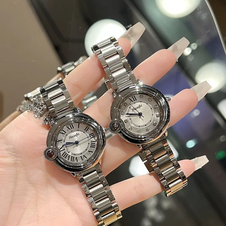 2025新款时尚告白气球手表女款轻奢小众精致高档气质钢带女士腕表