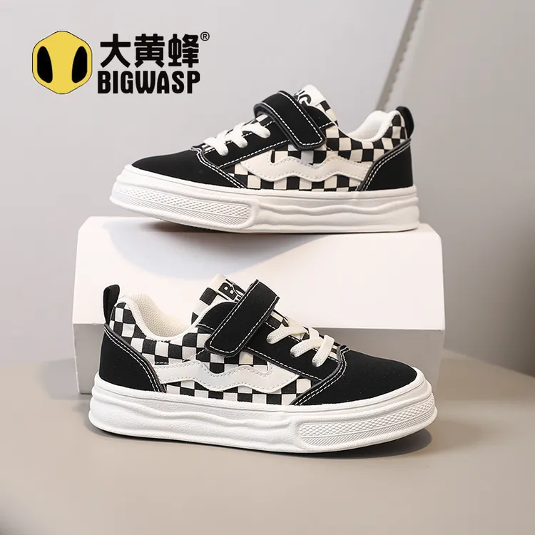 大黄蜂儿童帆布鞋2025秋季新款防滑耐男女童校园布鞋休闲百搭潮鞋