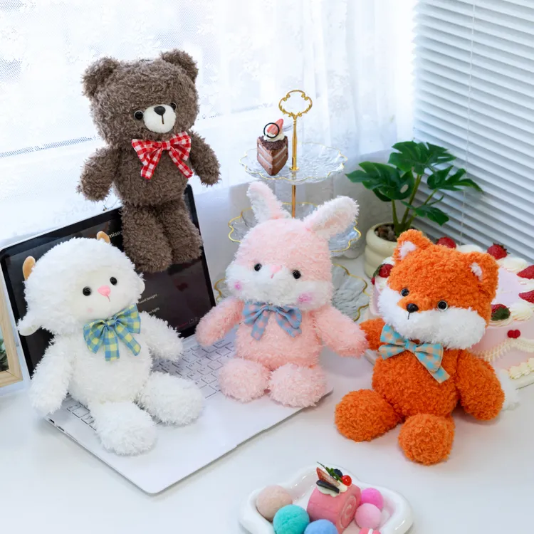 日记系列玩具可爱公仔毛绒生日礼物狐狸兔子睡觉抱枕