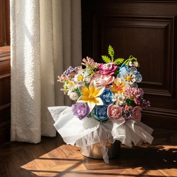 【送女生的生日礼物】浪漫告白 永生花27支送礼袋+贺卡花束礼物diy