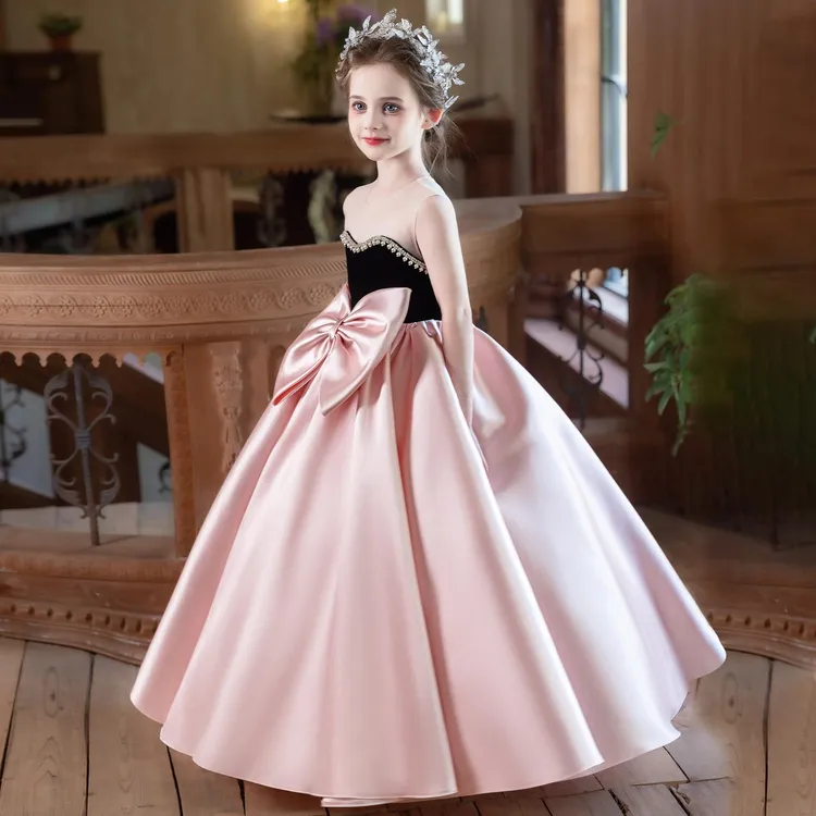 女童晚礼服高端轻奢小众主持人绝美女孩公主裙儿童钢