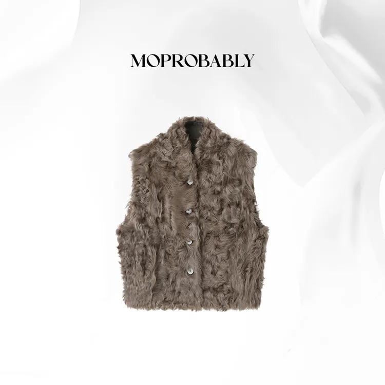 Moprobably贝贝「湖漾」双面穿小胡杨马甲外套B5481004