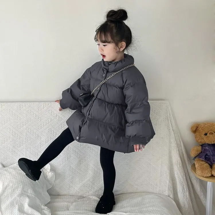 女童羽绒服蓬蓬外套2025冬季新款韩系女孩宝宝加厚保暖冬装娃娃衫