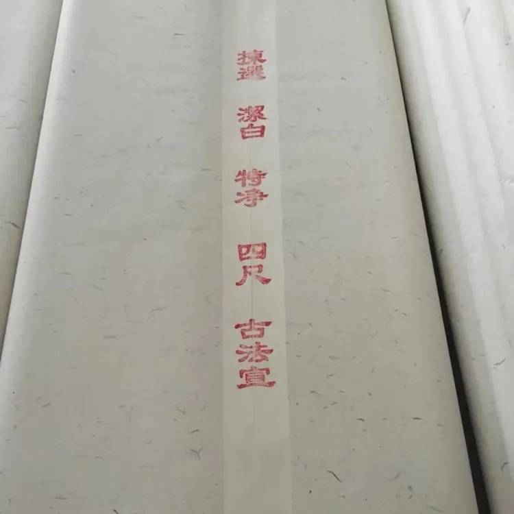 高档檀皮稻草宣纸四尺六尺生宣纸创作国画专用
