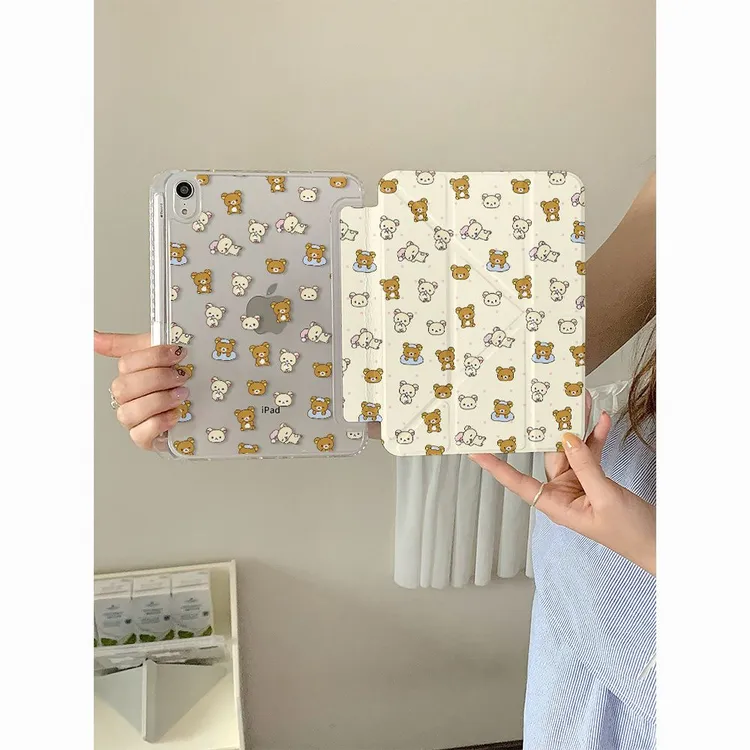 妙品轻松熊适用苹果iPadA16 2025平板保护套iPad11笔槽iPad10壳