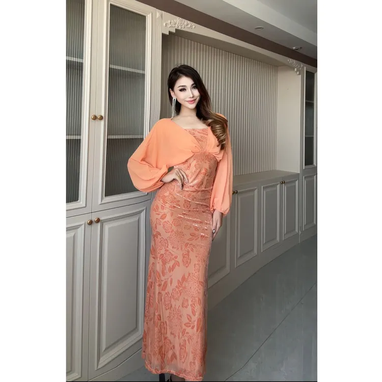 8558【古丽包邮】贵气时尚高级小众设计款女装连衣裙