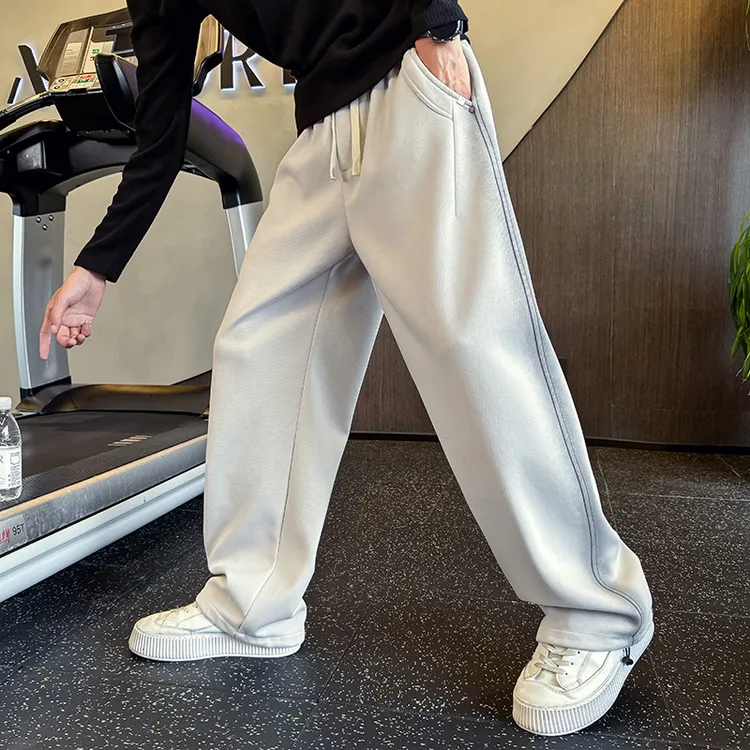 渐变扎染直筒休闲裤男秋季潮牌小众设计感重磅卫裤宽松百搭阔腿裤