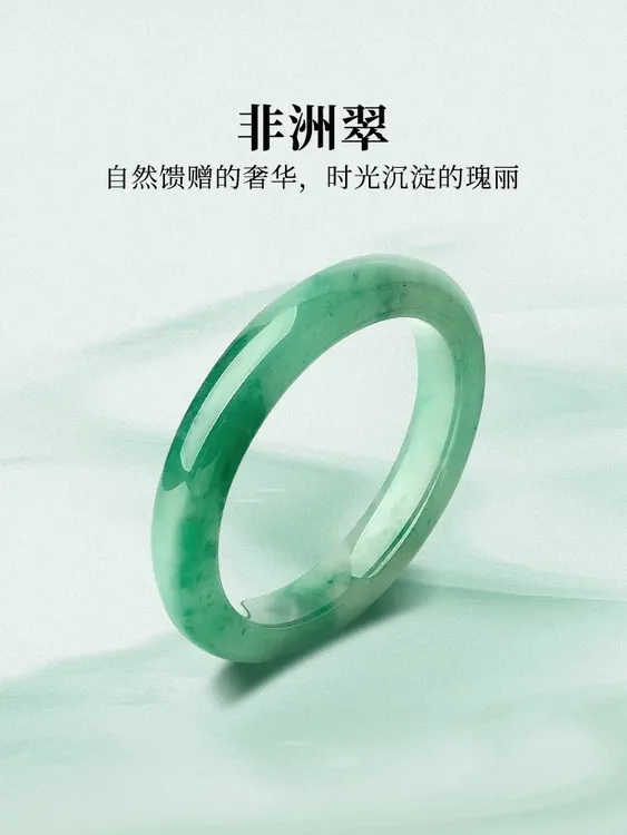 非金属玻璃手镯 非洲翠飘花手镯女款圆条吊坠独龙玉手镯