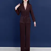 【两件套】24338梦晚春季优雅气质时尚大气休闲收腰显瘦套裤-XZY