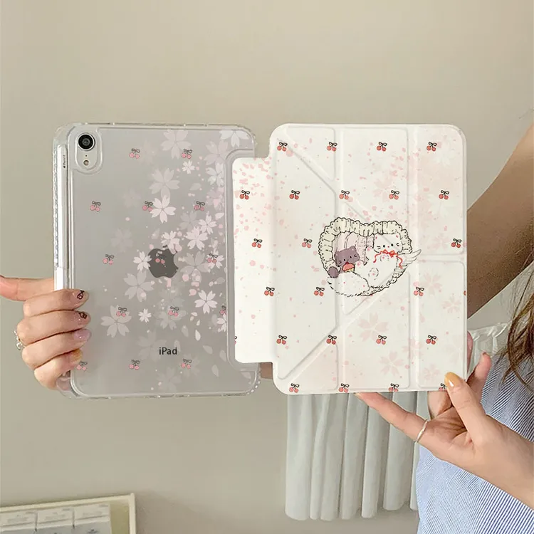 梦幻天使小猫Y型苹果iPad11代平板保护套air6保护壳iPad10平板壳9