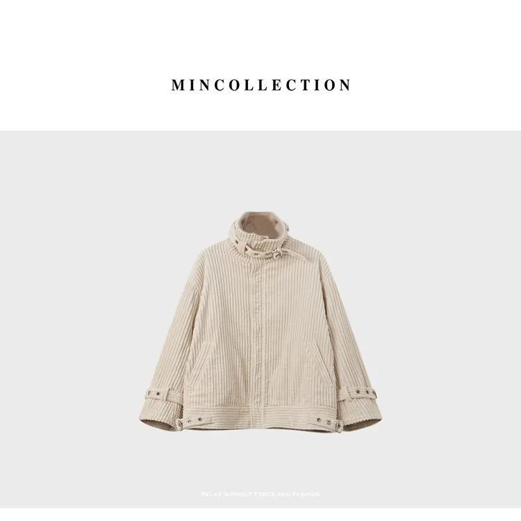 DE Mincollection灯芯绒派克服/秋冬厚款复古灯芯绒夹克外套55578
