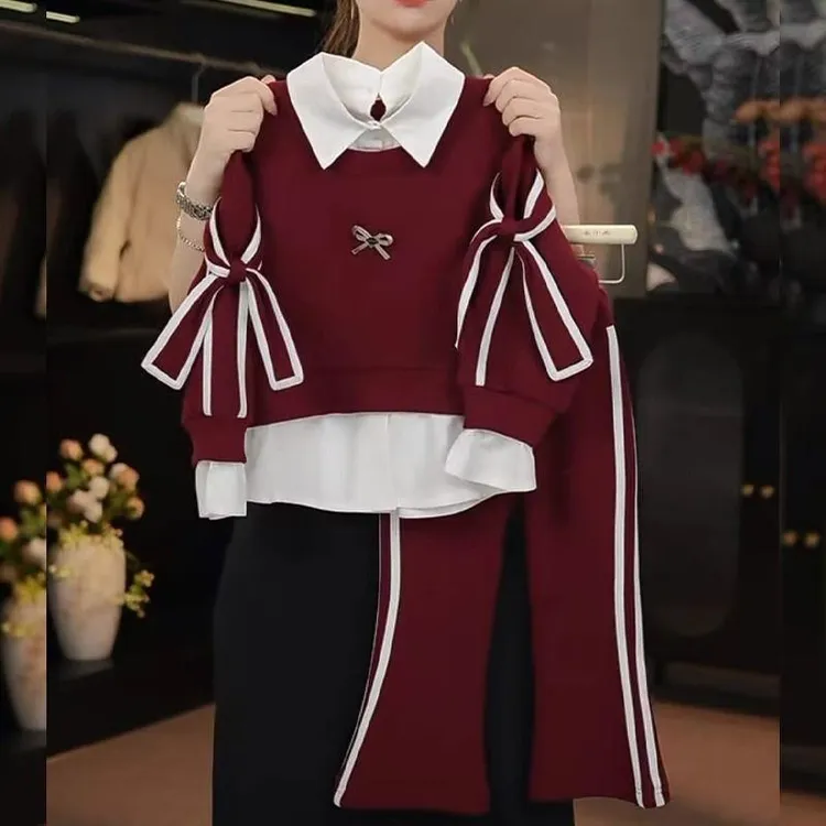 女童秋装套装新款小女孩洋气时髦秋季衣服儿童春秋运动两件套