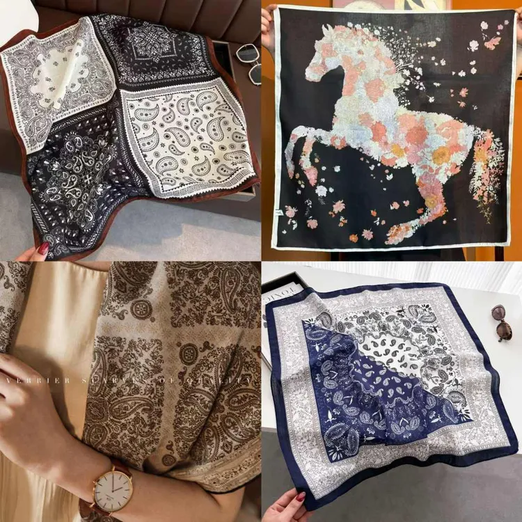 【丝巾合集】2025秋冬新款丝巾气质百搭丝绒感时尚复古柔软高端围巾