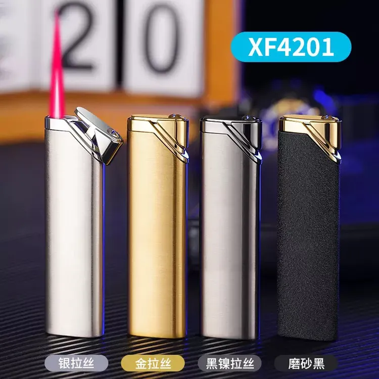 小巧便携金属长条按压充气防风打火机创意个性送男朋友的礼物