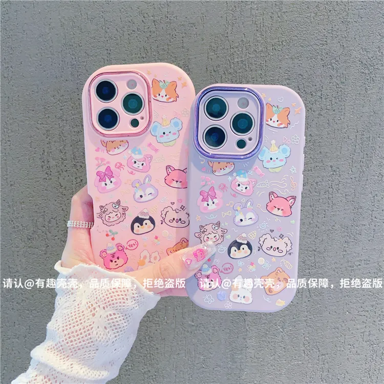 金属小胖妹适用苹果17/iPhone/华为荣耀/VIVO/OPPO/小米手机壳潮