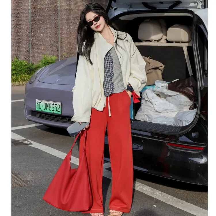 【古古】净版显瘦大牌高级感百搭秋季软蛋白皮韩系皮衣外套 G25683