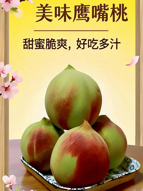 正宗翁源非水蜜桃非九仙桃非连平上坪广东韶关翁源正宗鹰嘴桃