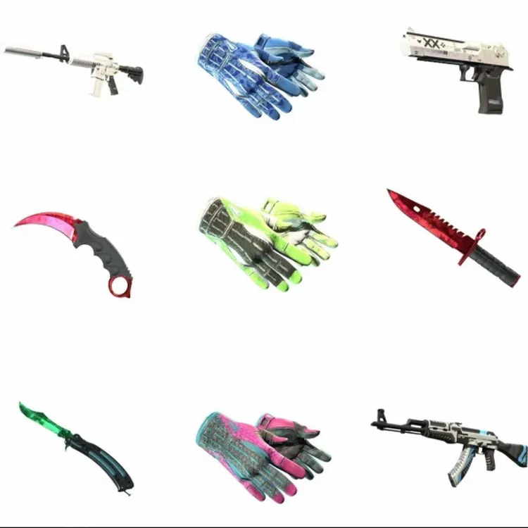 CSGO  五红合炉炼金反恐精英蝴蝶爪子周边道具CSGO开箱直播