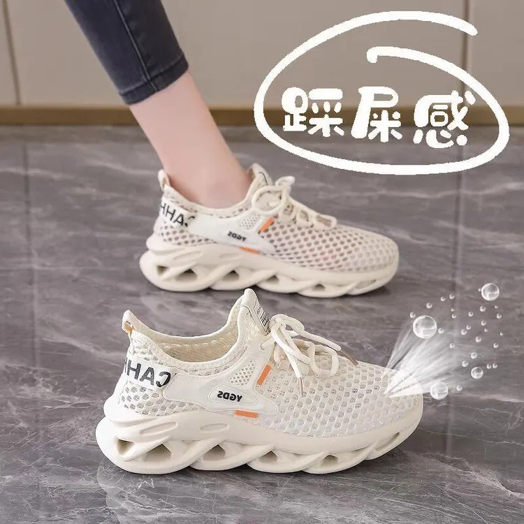 断码李宁征荣爆款飞织运动鞋女2025新款夏季网鞋女透气镂空跑步