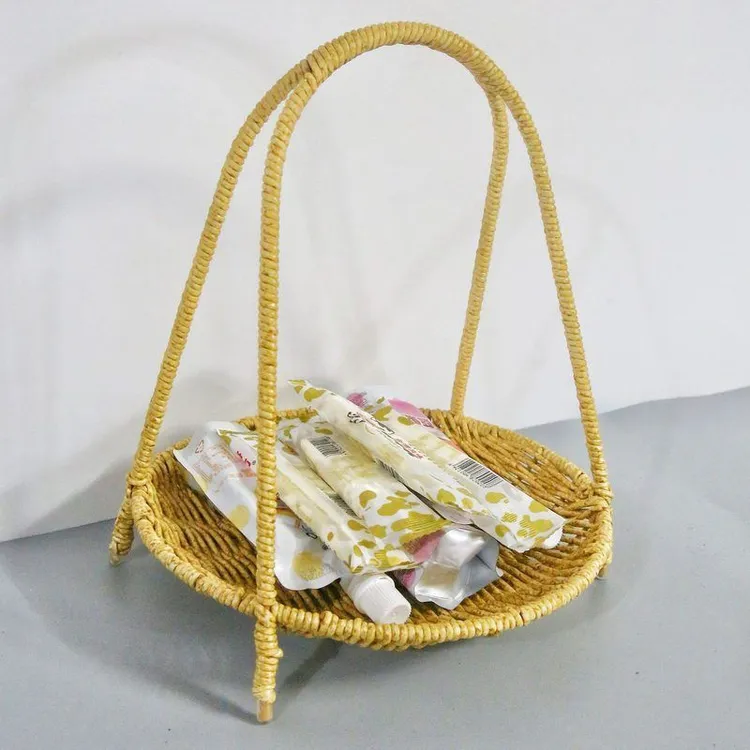 筐特色美食多层点心藤编展示架欧式甜品架零食收纳茶几水果篮蛋糕