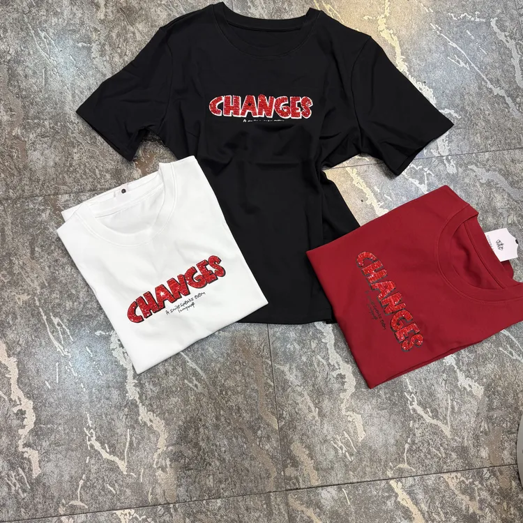 岩岩家自留冬季加厚串珠短袖高品质3019