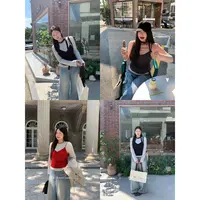 知葵微胖定制【搭配帮手】初秋韩系气质显瘦背心吊带12253BD7767