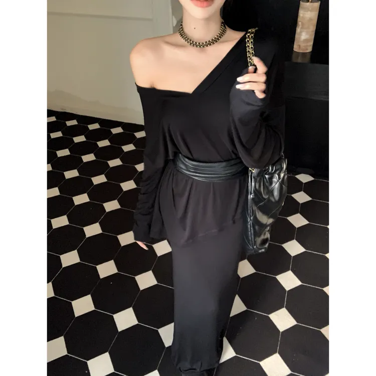 轻奢网红款松弛老钱随意设计感复古雅典小众秋季套装