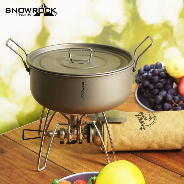 (正品带LOGO)户外1.5L圆底多用双耳锅