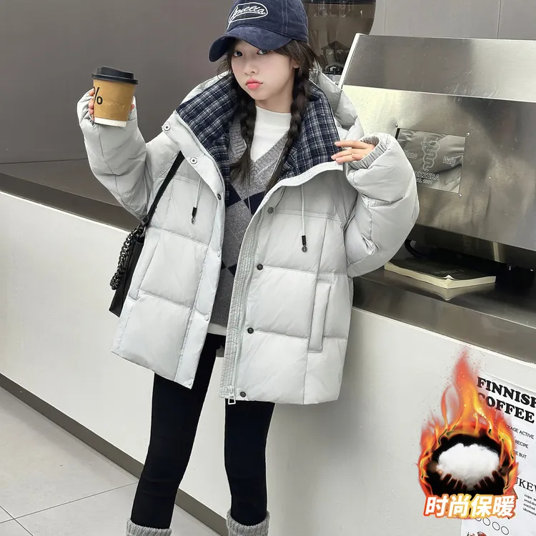 女童棉服冬季2026新款洋气休闲中大儿童加厚棉袄冬装韩版保暖外套