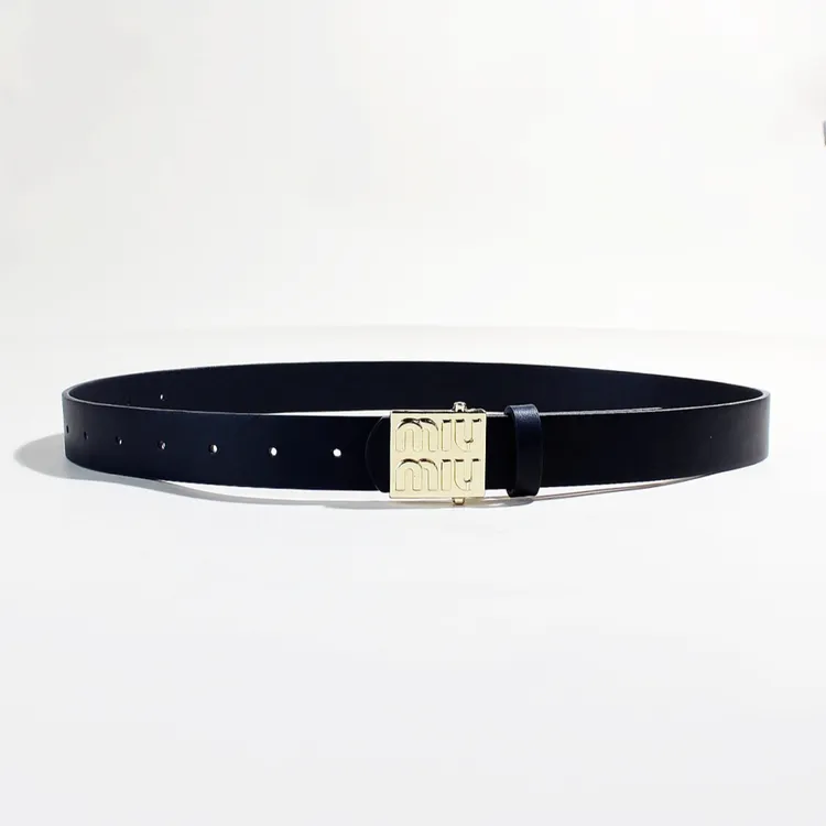 欧美外贸新款女士腰带板扣皮带女时尚简约百搭女牛仔西装裤带女