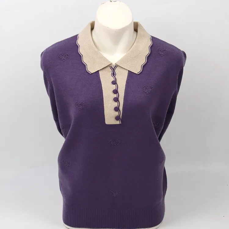 妈妈秋冬装羊毛衫套头加肥加大码中老年女装带领毛衣纯色宽松T恤