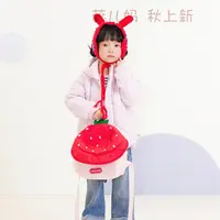 【云朵小葵】秀场款女童秋季纯色菱形绗线定格双兜小熊棉服882211