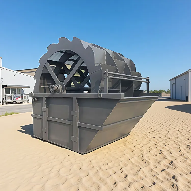 三槽摩天轮水洗沙设备适用石粉山沙河沙的小型洗砂设备四槽洗沙机